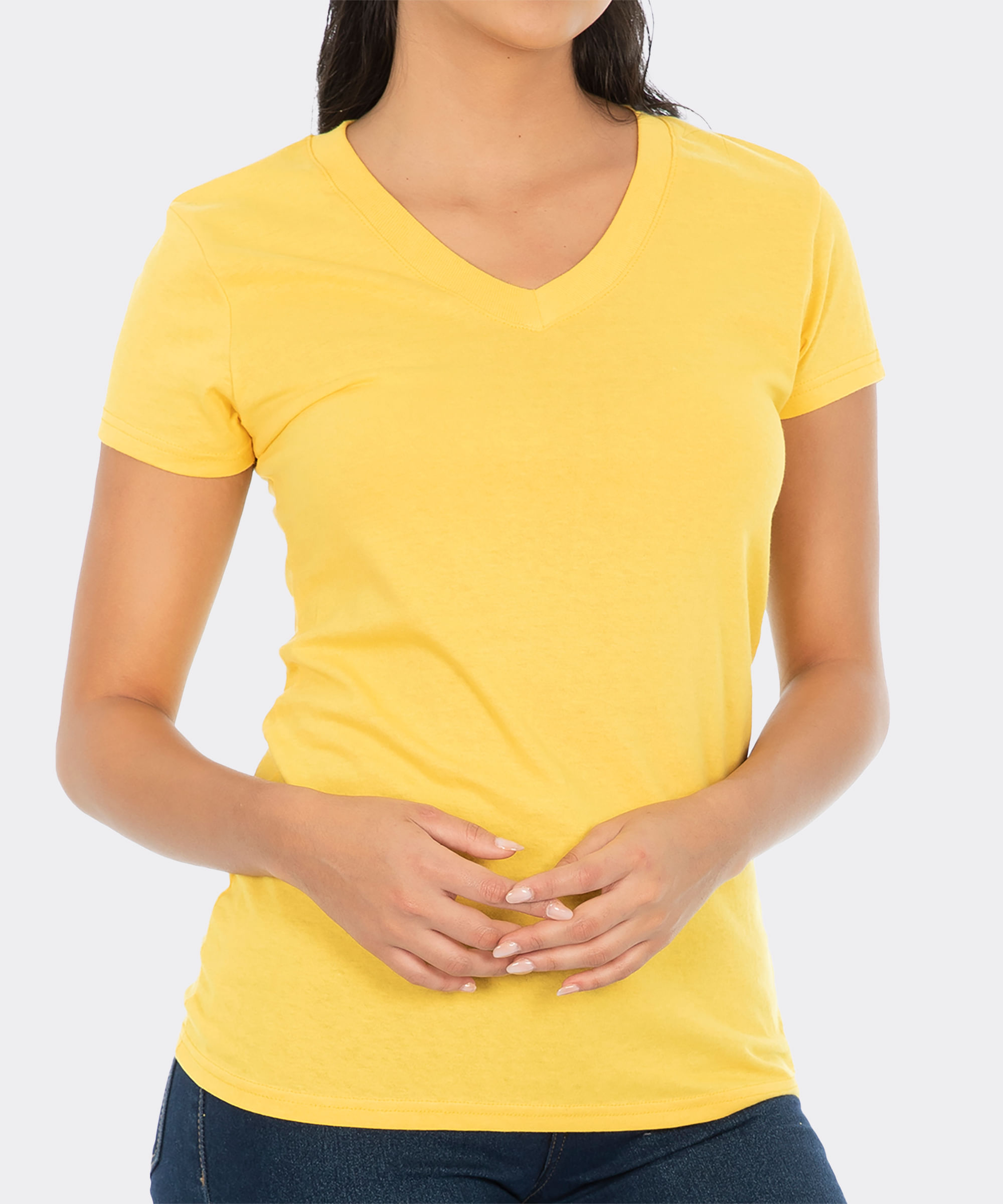 Cuello Redondo Blusas Optima óptima Playera Manga Larga Gris Jaspe