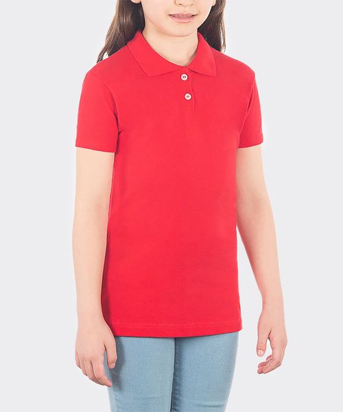 Playera Polo Manga Corta Pique de  Niña Infantil