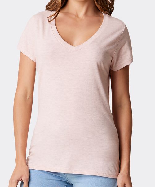 Playera Premium Cuello V de  Dama