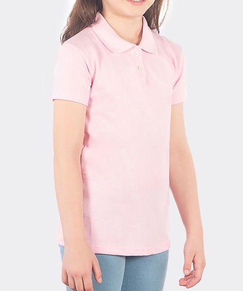 Playera Polo Manga Corta Pique de  Niña Infantil