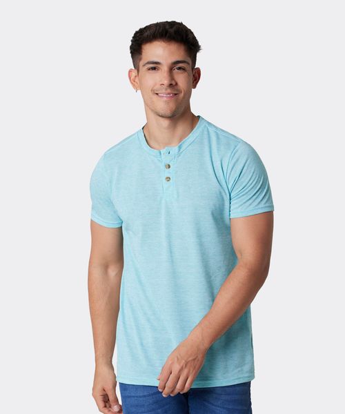 Playera Henley  de  Caballero