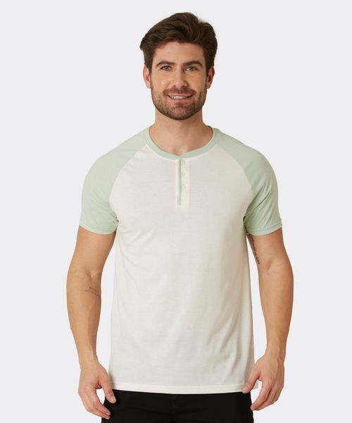 Playera Henley  de  Caballero