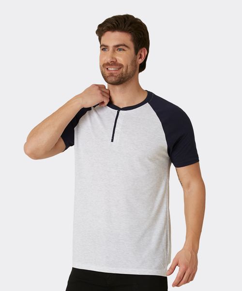 Playera Henley  de  Caballero