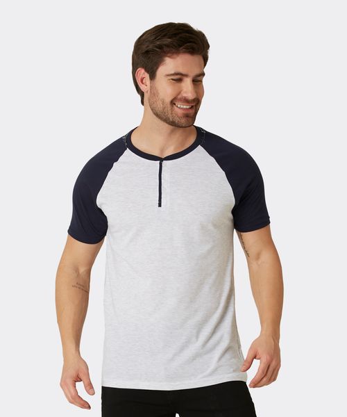 Playera Henley  de  Caballero