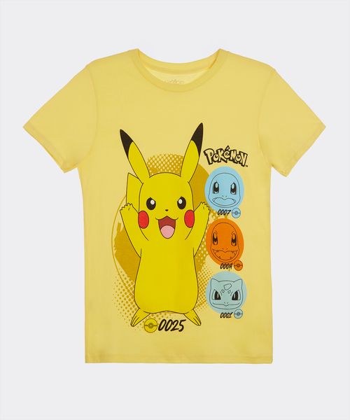 Playera de Licencia Pokemon de  Niño Juvenil