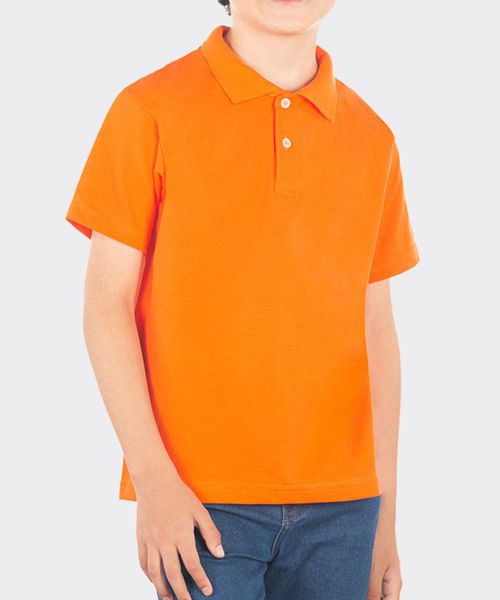 Playera Polo Manga Corta Pique de  Niño Infantil