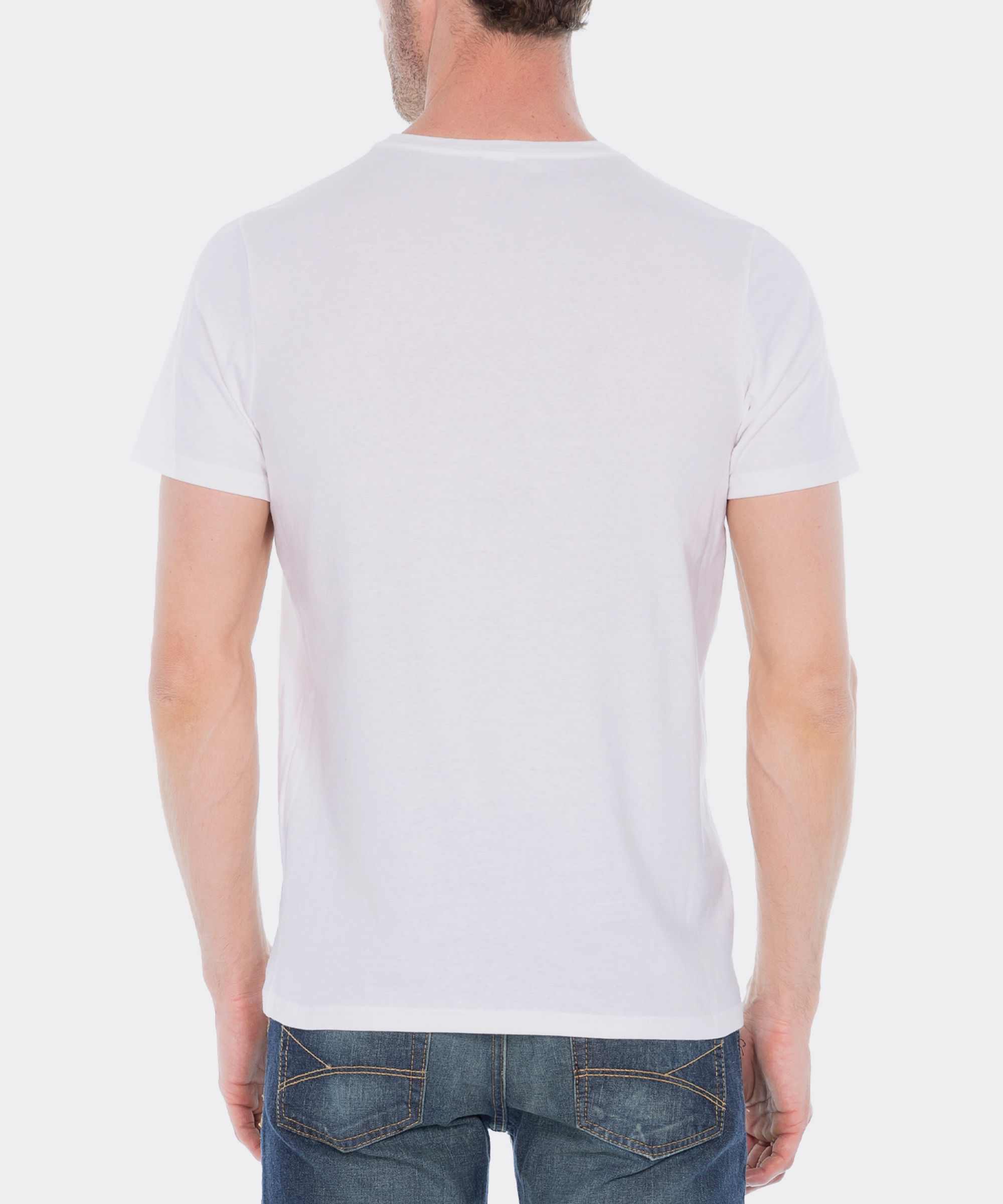 Cuello Redondo Camiseta Interior Playera Blanca Interior Playera