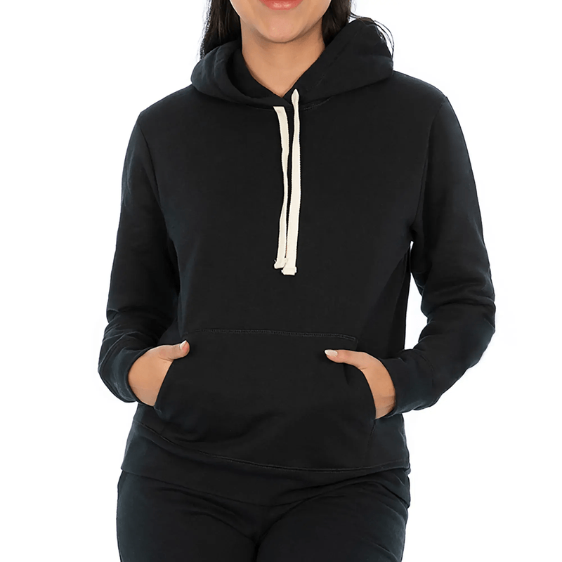 Sudadera Sudadera Capucha Cuello Redondo y Cangurera de  Dama