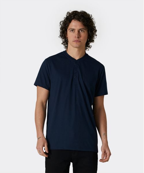 Playera Henley  de  Caballero