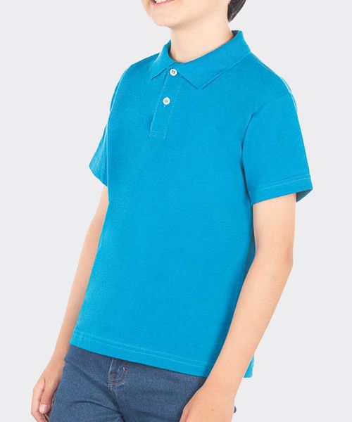 Playera Polo Manga Corta Pique de  Niño Infantil