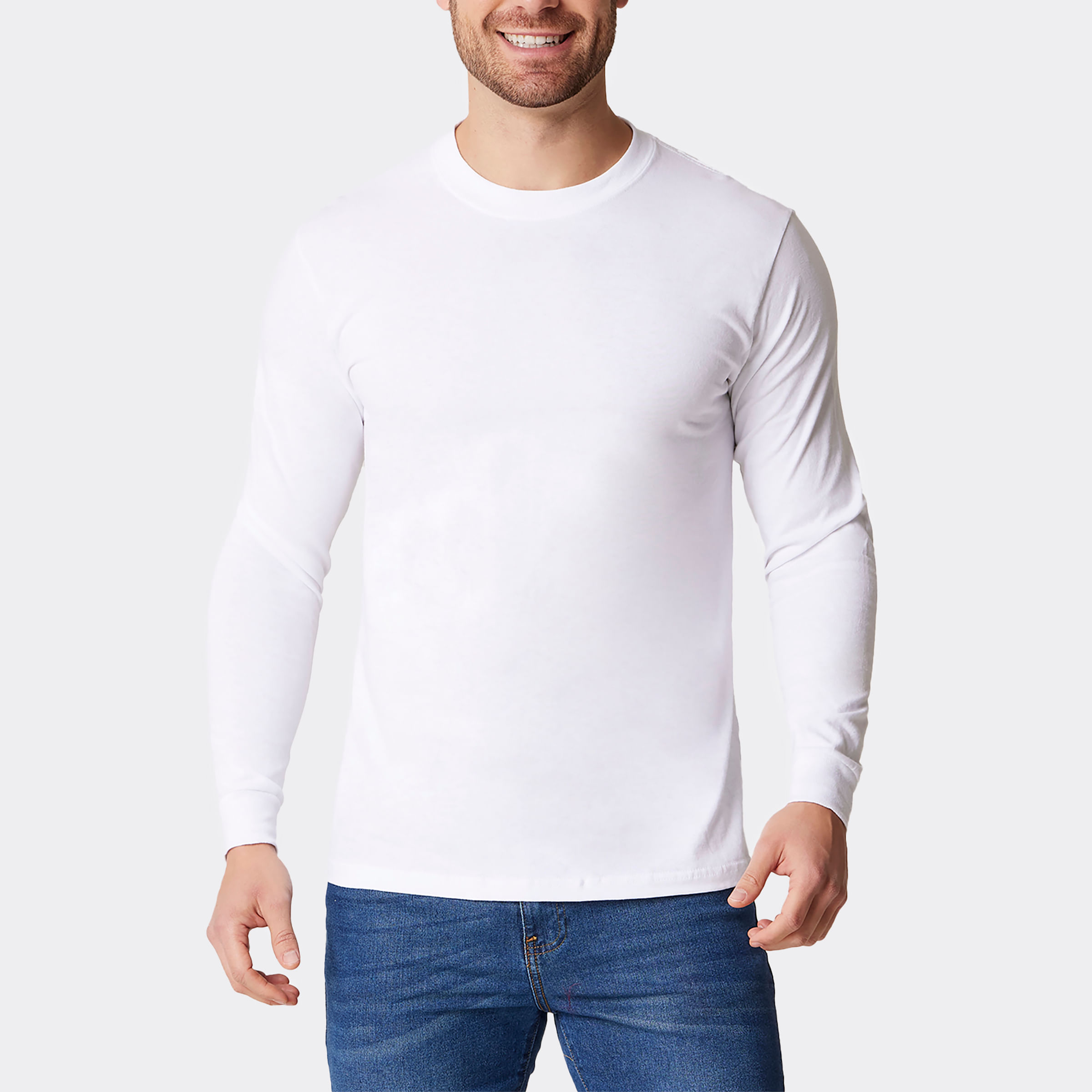 Playera Manga Larga Heavy de Caballero Optima