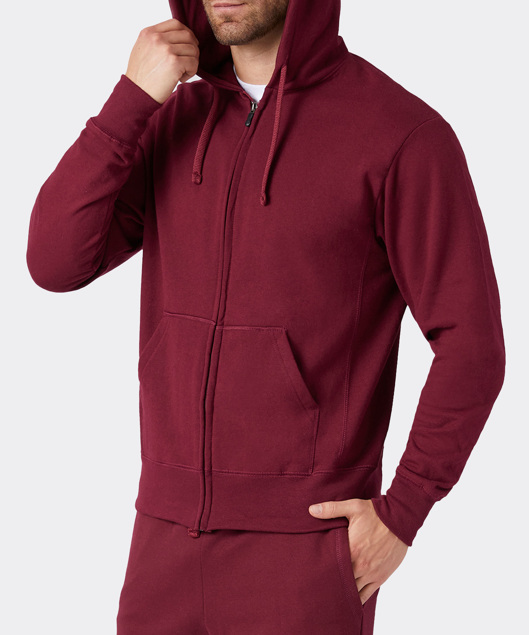 Sudadera con Capucha y Cierre de Caballero Optima