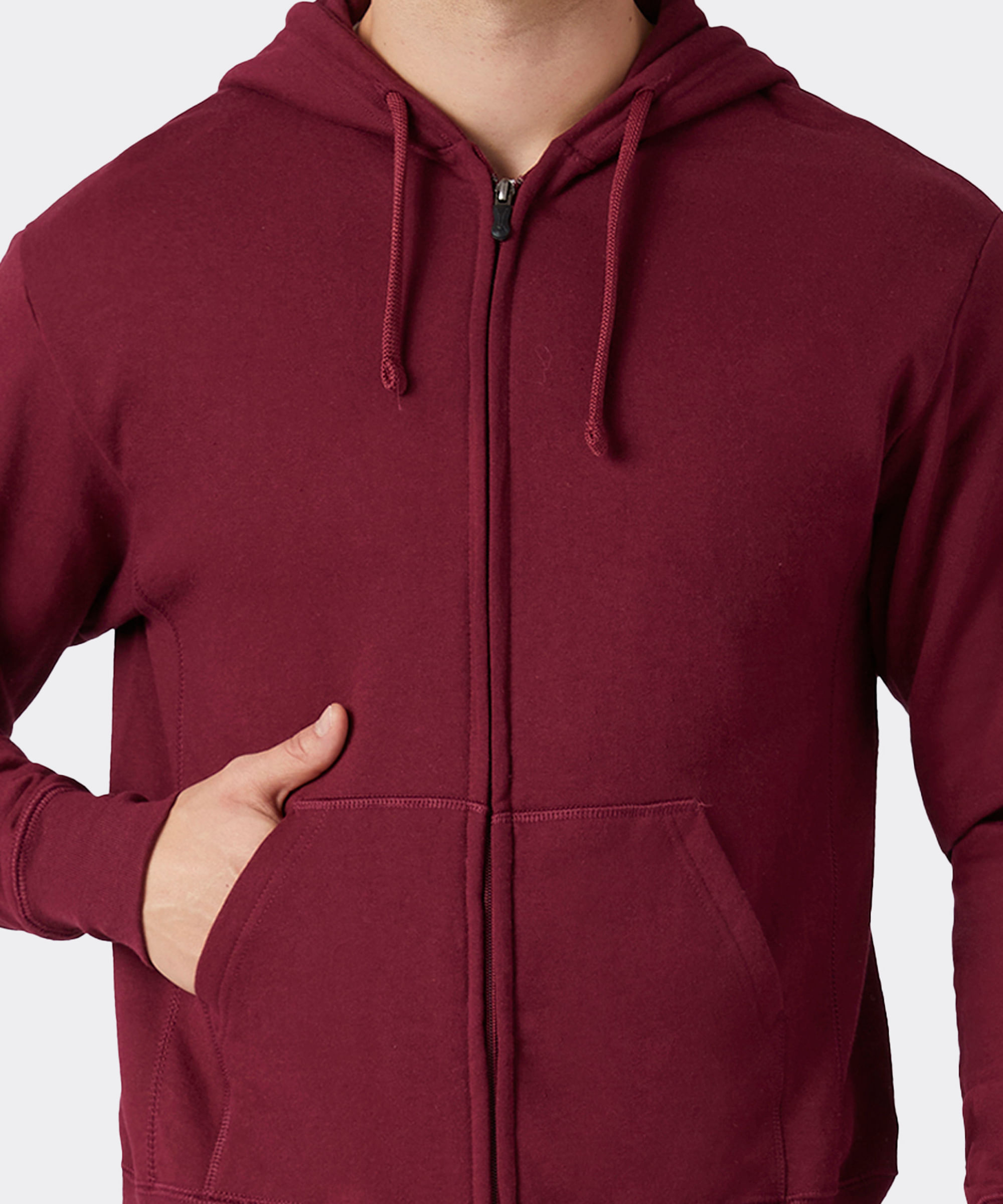 Sudadera con Capucha y Cierre de Caballero Optima