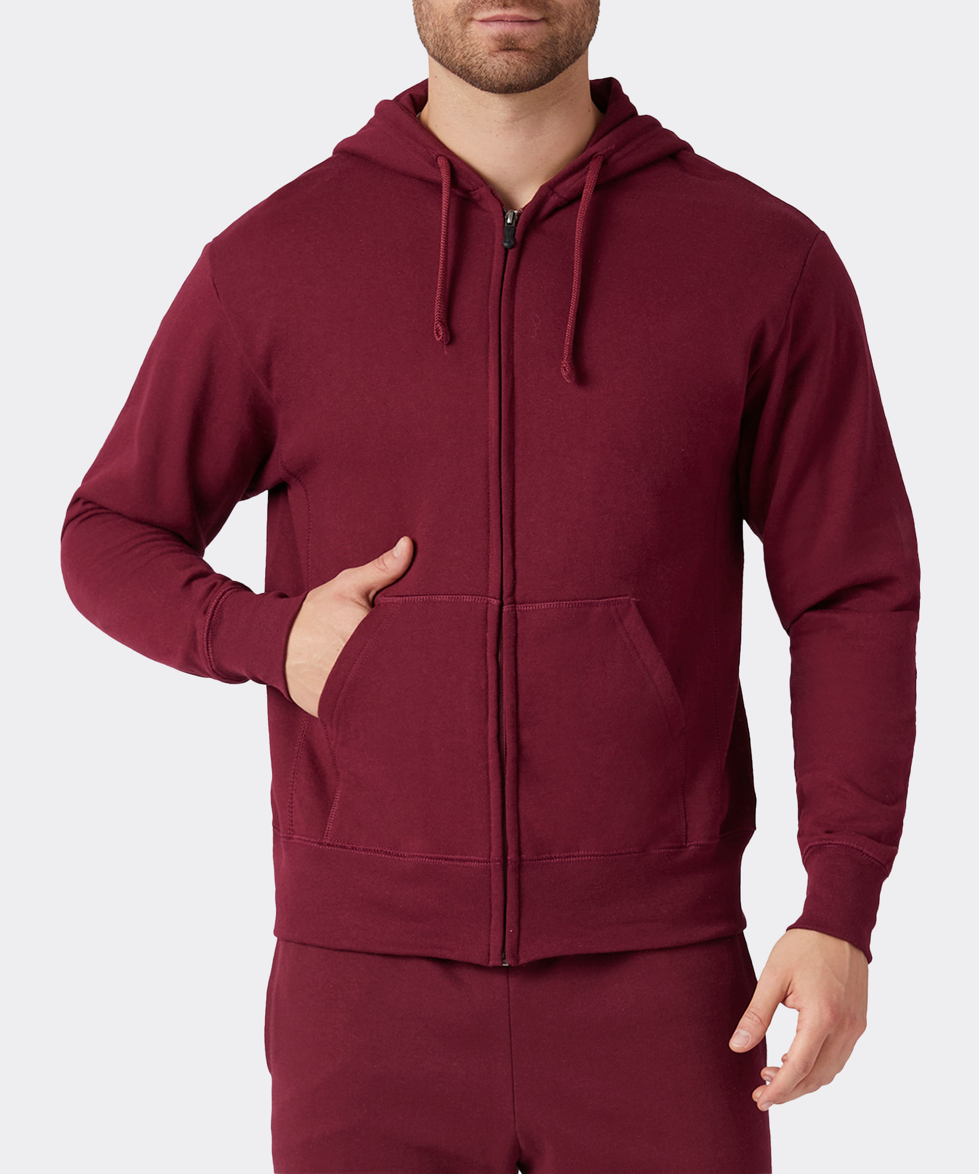 Sudadera con Capucha y Cierre de Caballero Optima