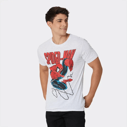 Playera de Licencia Spiderman de  Caballero