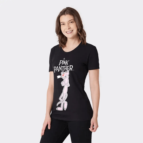 Playera de Licencia Pink Panter de  Dama