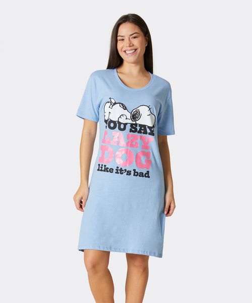 Camisón Manga Corta Snoopy de  Dama