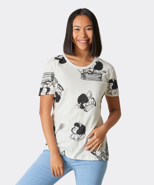 Playera de Licencia Mafalda de  Dama