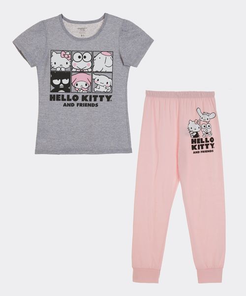 Set Pijama Pantalón y Playera Hello Kitty de  Niña Infantil