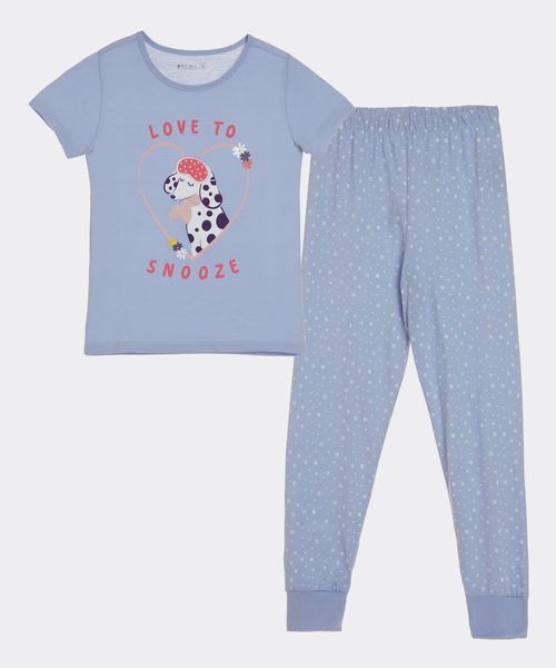 Set Pijama Pantalón y Playera  de  Niña Infantil