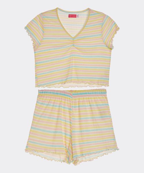 Set Pijama Short y Playera  de  Niña Juvenil