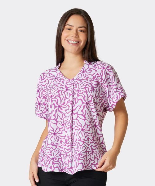 Blusa Manga Corta  de  Dama