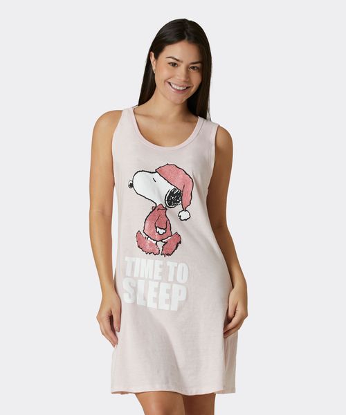 Camisón Sin Mangas Snoopy de  Dama