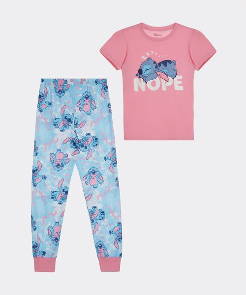 Set Pijama Pantalón y Playera Stitch de  Niña Infantil