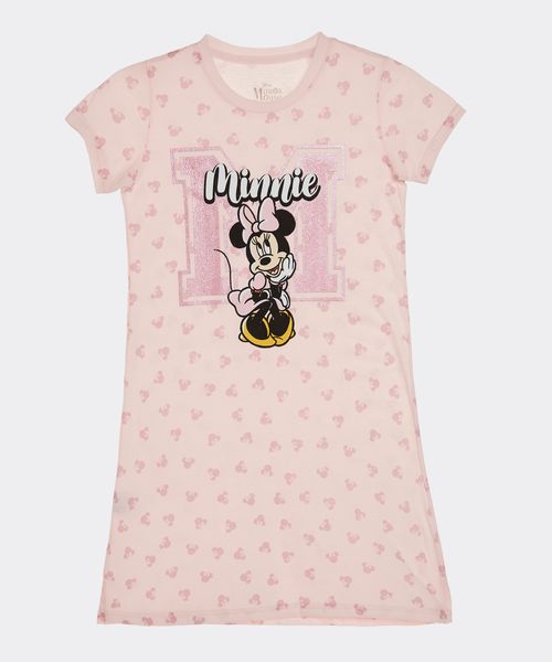 Camisón Manga Corta Minnie Mouse de  Niña Infantil