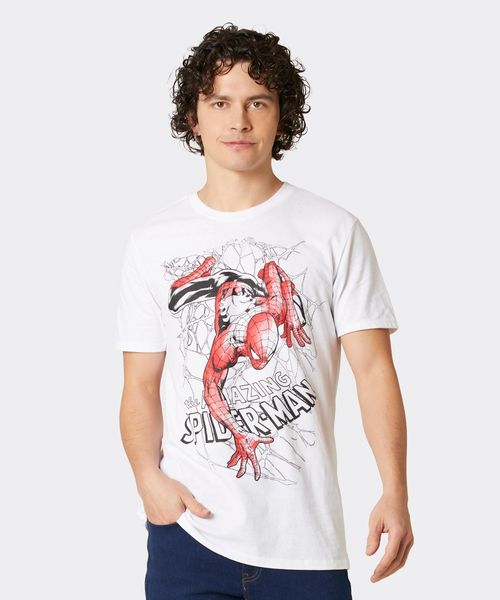 Playera de Licencia Spiderman de  Caballero