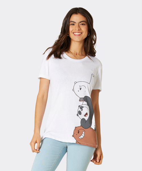 Playera de Licencia We Bare Bears de  Dama