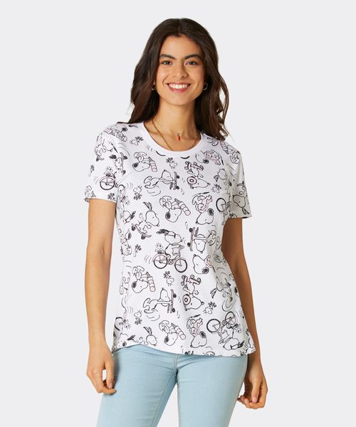 Playera de Licencia Snoopy de  Dama