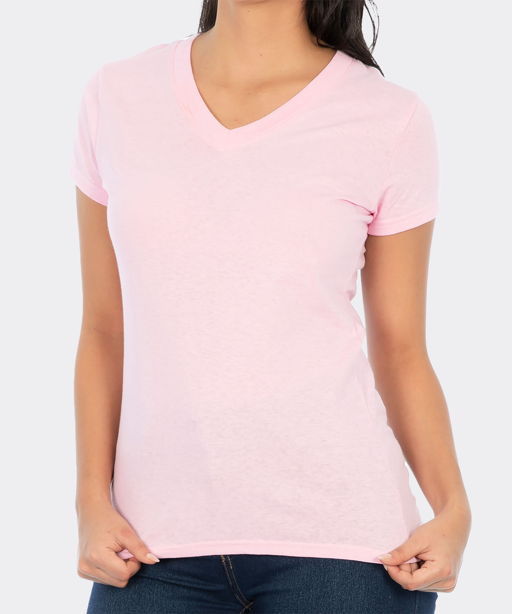 Playera Cuello Redondo Playera Rosa Optima Cuello Redondo Blusas