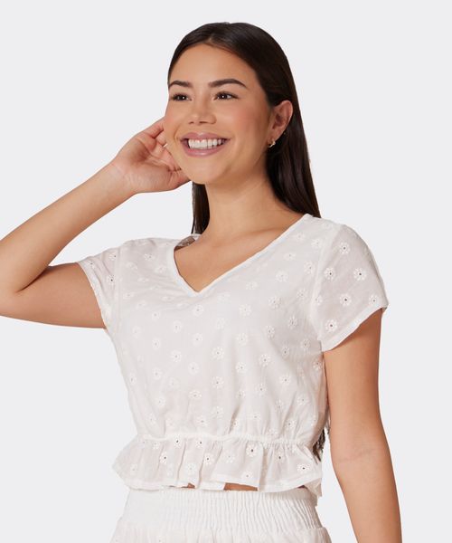 Blusa Manga Corta  de  Dama