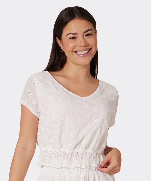 Blusa Manga Corta  de  Dama