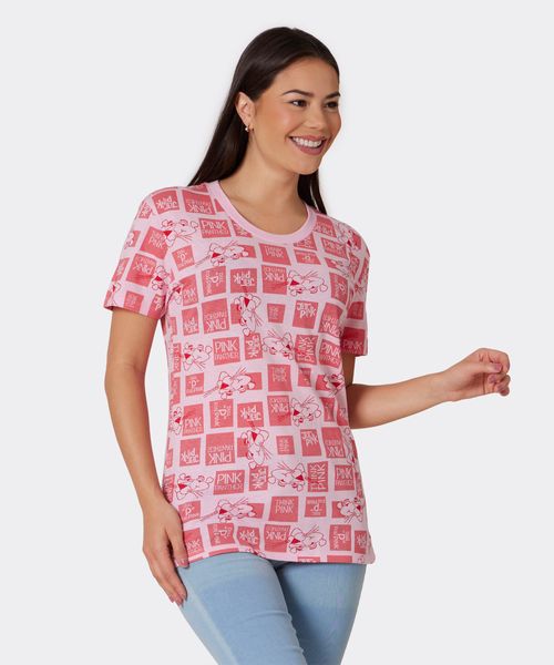 Playera de Licencia Pink Panter de  Dama