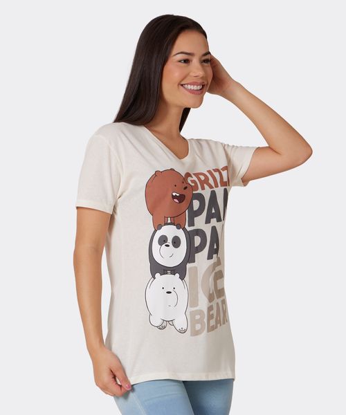 Playera de Licencia We Bare Bears de  Dama