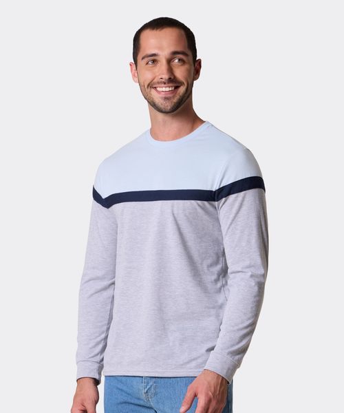 Playera Manga Larga  de  Caballero