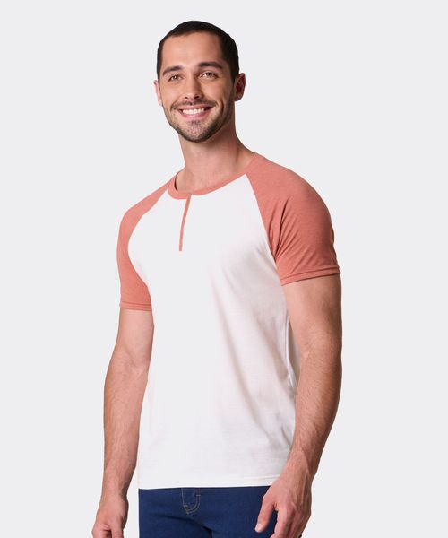 Playera Henley  de  Caballero