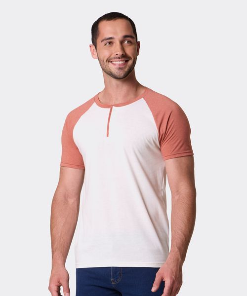 Playera Henley  de  Caballero