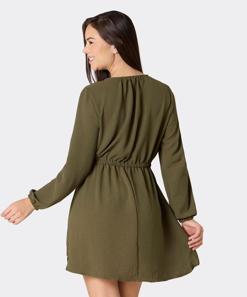 Vestido Manga Larga  de  Dama
