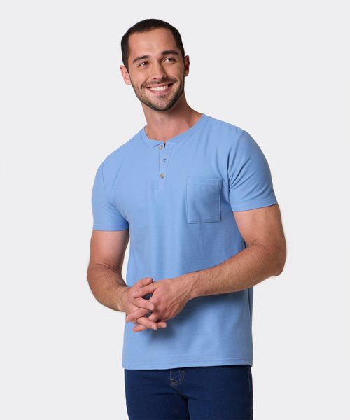 Playera Henley  de  Caballero