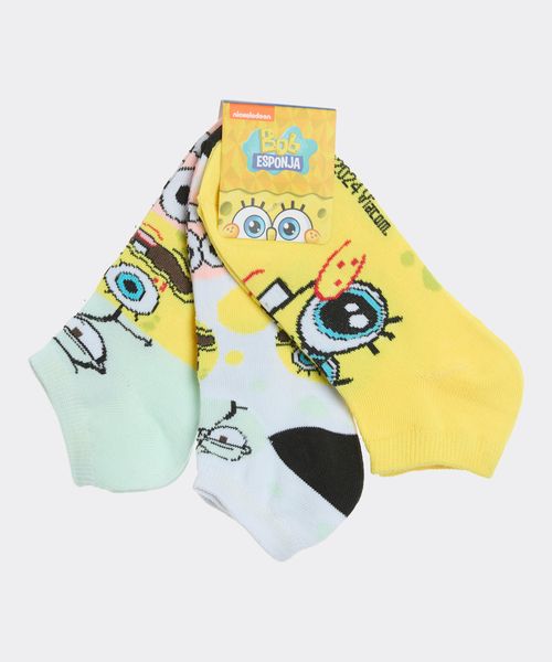 Calcetín Pack Bob Esponja de  Niño Infantil