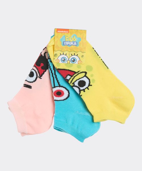 Calcetín Pack Bob Esponja de  Niño Infantil