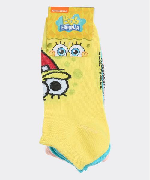 Calcetín Pack Bob Esponja de  Niño Infantil