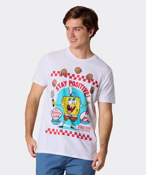 Playera de Licencia Bob Esponja de  Caballero