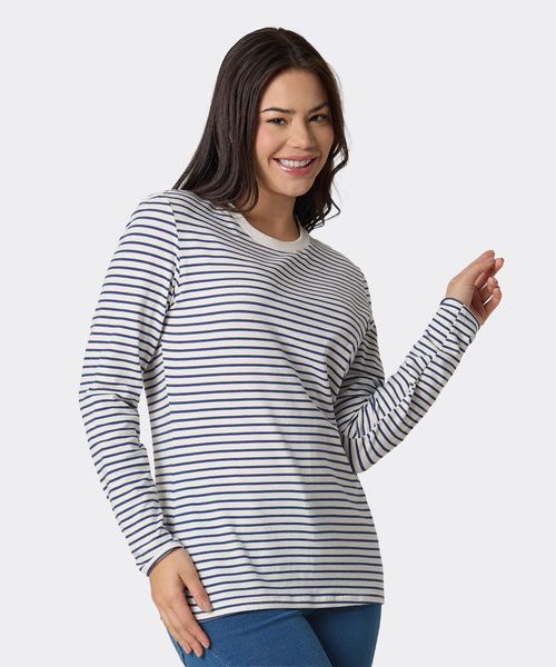 Playera Manga Larga  de  Dama