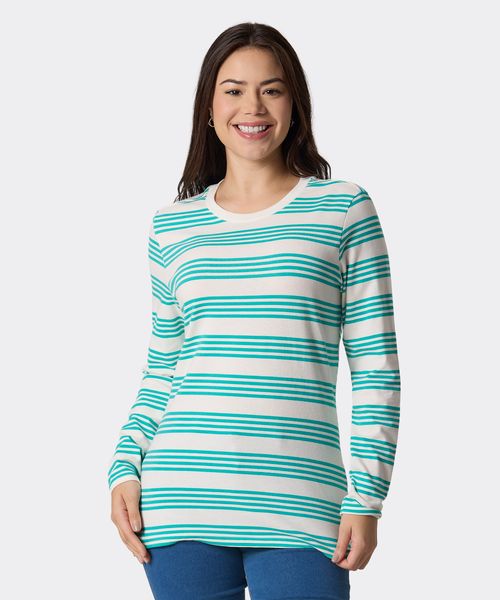 Playera Manga Larga  de  Dama