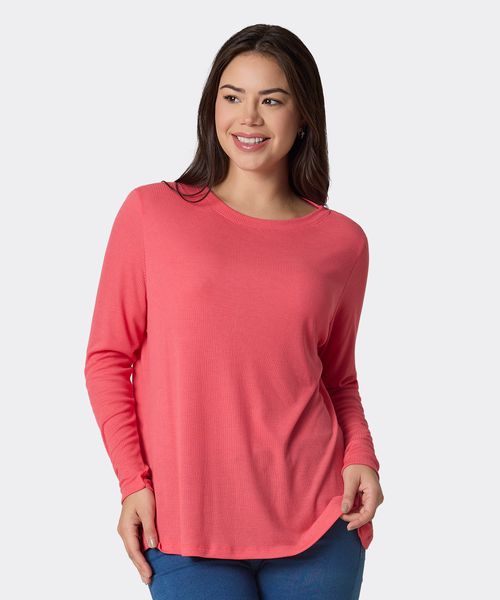 Playera Manga Larga  de  Dama