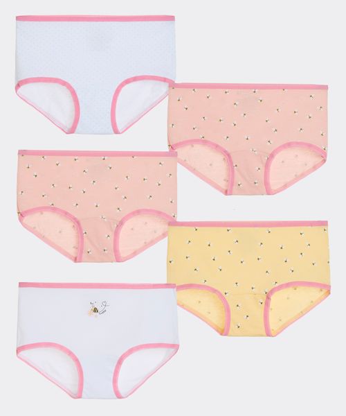 5 Pack Pantaleta  de  Niña Infantil